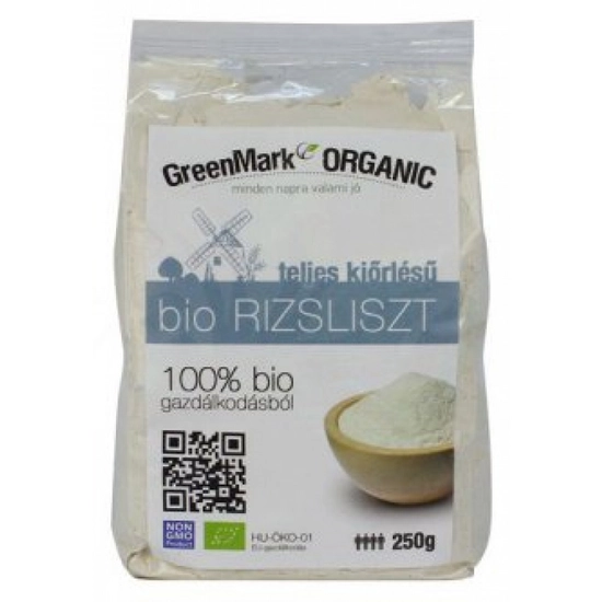 Greenmark Bio Teljes Kiőrlésű Rizsliszt 250 g