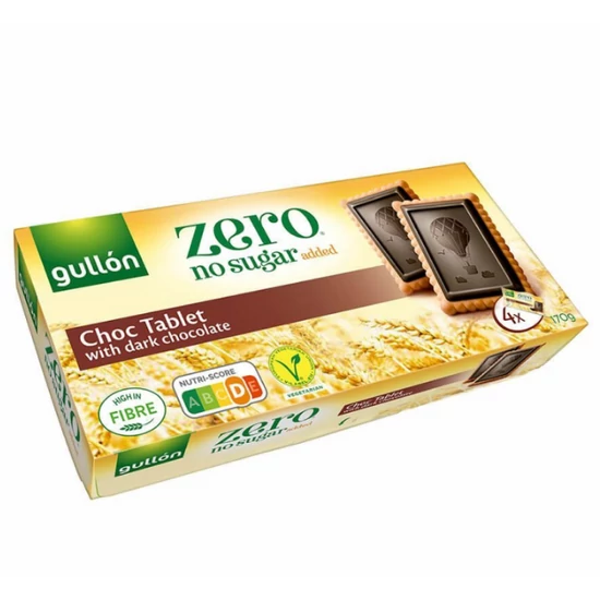 Gullón choco tablet étcsokis keksz édesítőszerrel, 150 g