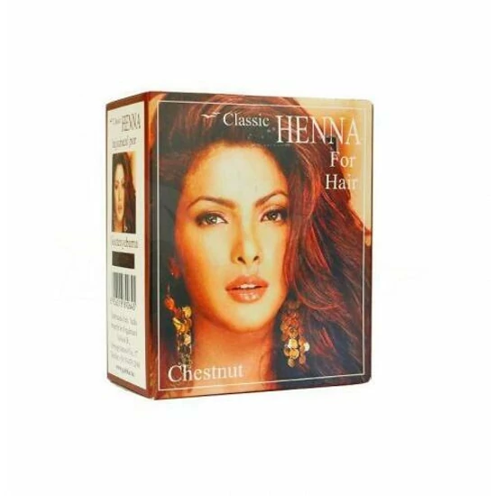 Classic Henna hajszínező por gesztenyebarna 100 g