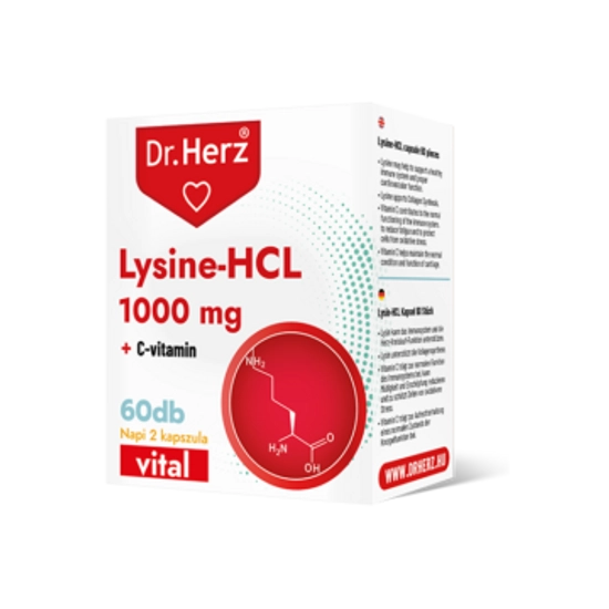 Dr. Herz Lysine-HCL + C-vitamin 60db kapszula