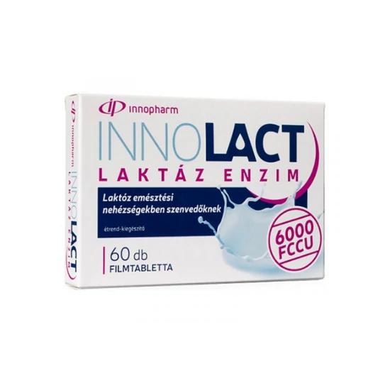 Innopharm Innolact Laktázenzim 6000 Fccu, 60 db