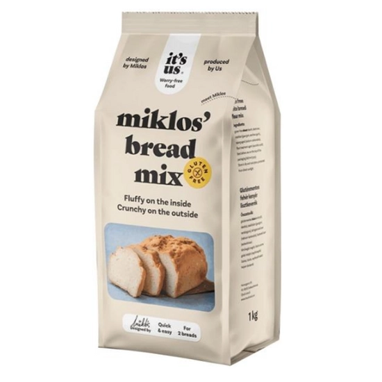 It's us Miklos Bread Mix gluténmentes fehér kenyér, 1000 g
