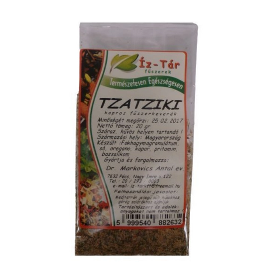 Íz-tár fűszerkeverék tzatziki kapros, 20 g