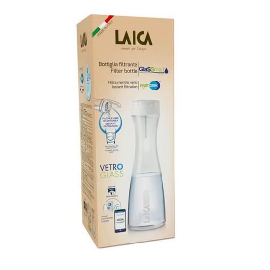 Laica GlasSmart üveg vízszűrő palack (1,1 liter) 1 db szűrőbetéttel