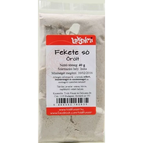 Lakshmi fekete só őrölt, 40 g