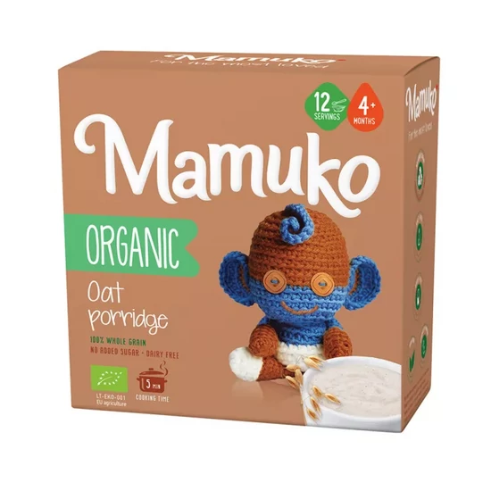 Mamuko bio zabkása 4 hónapos kortól, 200 g