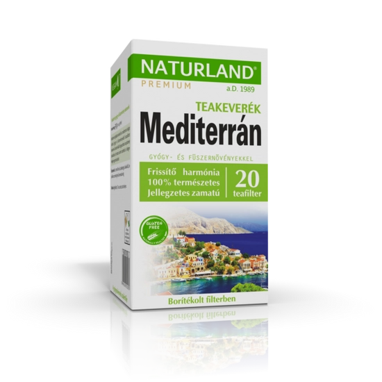 Naturland mediterrán gyógy- és fűszernövény teakeverék 20x1,5g 30 g