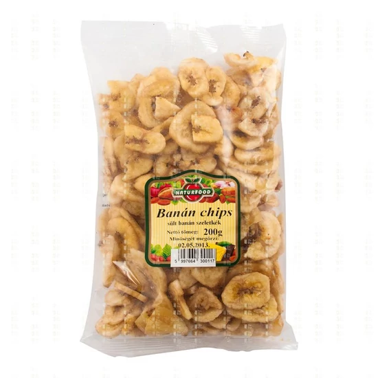 Naturfood Banán chips, 200 g