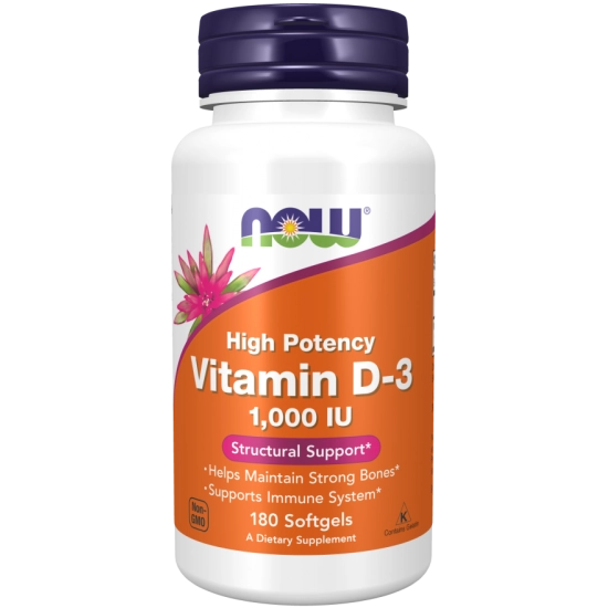 Now Vitamin D3 1000 IU, 180 db kapszula