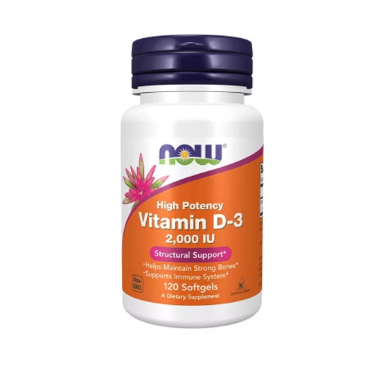 Now D3 vitamin 2000 IU, 120 kapszula