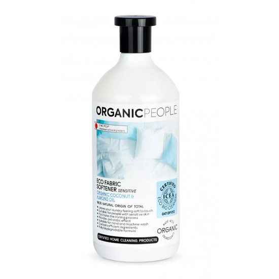Organic People öko szenzitív öblítő bio kókusszal és mandulaolajjal, 1000 ml