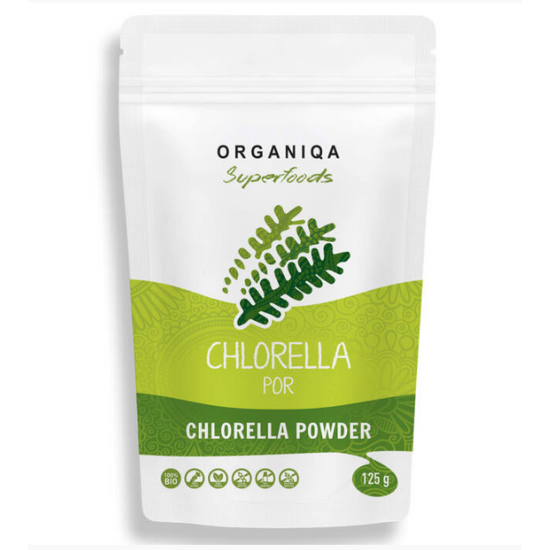 Organiqa Bio Chlorella alga por, 125 g
