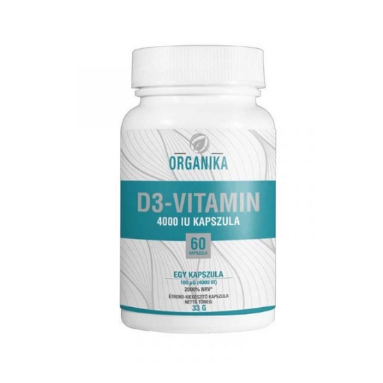 Organika d3-vitamin 4000 iu kapszula, 60 db