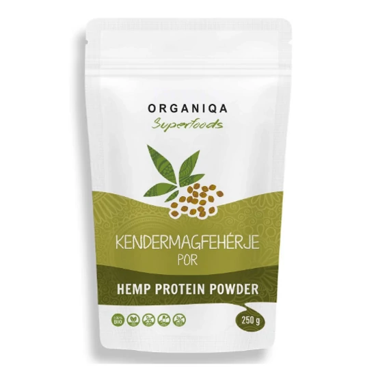 Organiqa Bio kendermag fehérje por, hemp 250 g