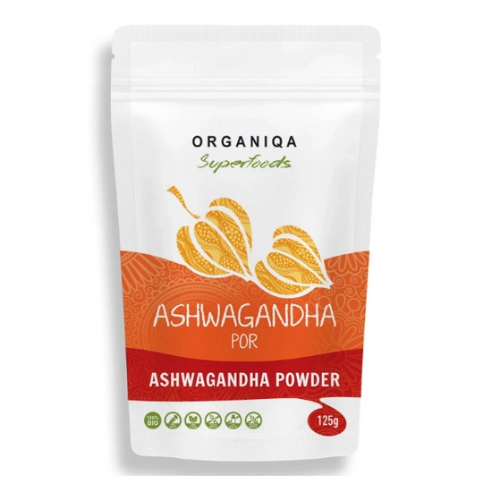 Organiqa Bio nyers Ashwagandha por, 125 g