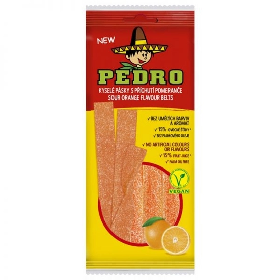 Pedro orange belt gumicukor vegán, 80 g