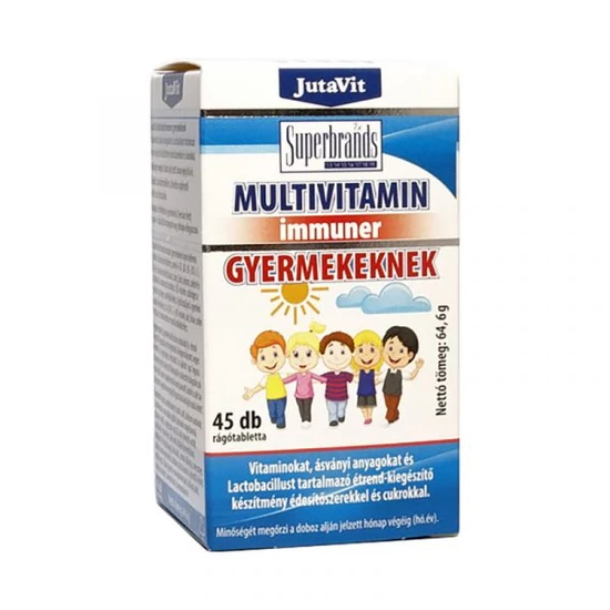 JutaVit multivitamin gyerekeknek, 45 db rágótabletta