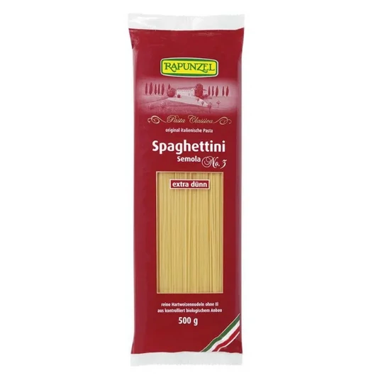 Rapunzel Spagetti durumdarás extra vékony bio, 500g