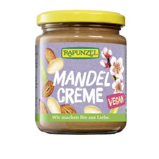 Rapunzel bio mandulakrém nádcukorral, vegán, 250 g