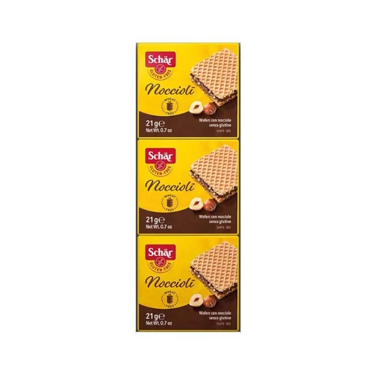 Schar gluténmentes noccioli töltött keksz, 3x21g