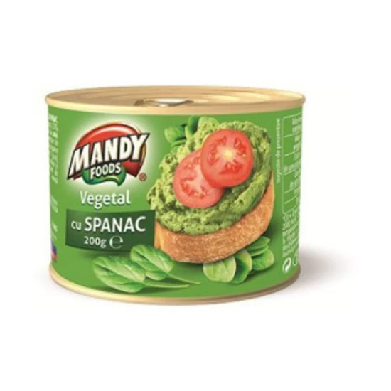 Mandy növényi pástétom, 200 g - spenótos