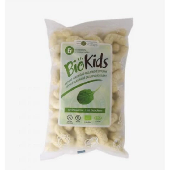 Biokids bio extrudált kukorica snack spenótos, 55 g