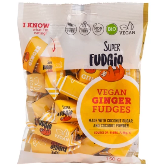 Super fudgio bio vegán karamella gyömbéres 100 g