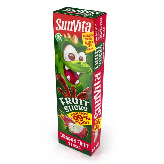 Sunvita fruit sticks sárkánygyümölcs 5 db, 100 g