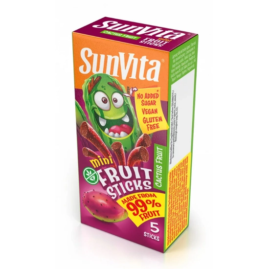 Sunvita mini fruit sticks kaktuszgyümölcs 5 db, 50 g