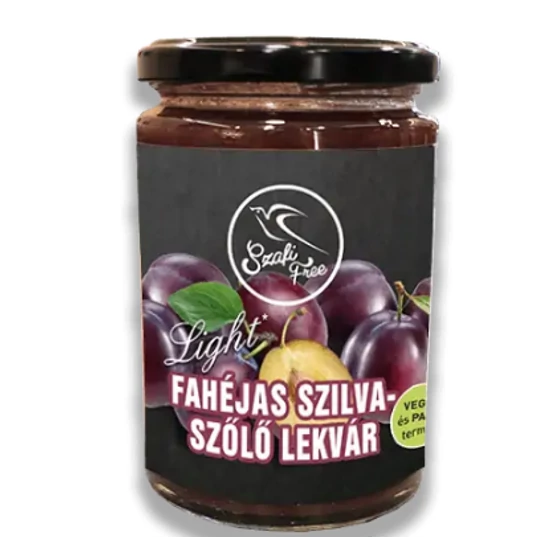 Szafi Free fahéjas szilva-szőlő lekvár, 350 g