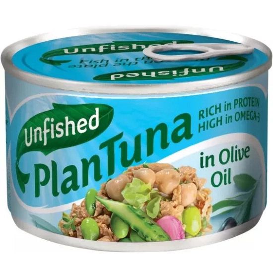 Unifished Plantuna vegán tonhal stílusú készítmény oliva olajban, 150 g