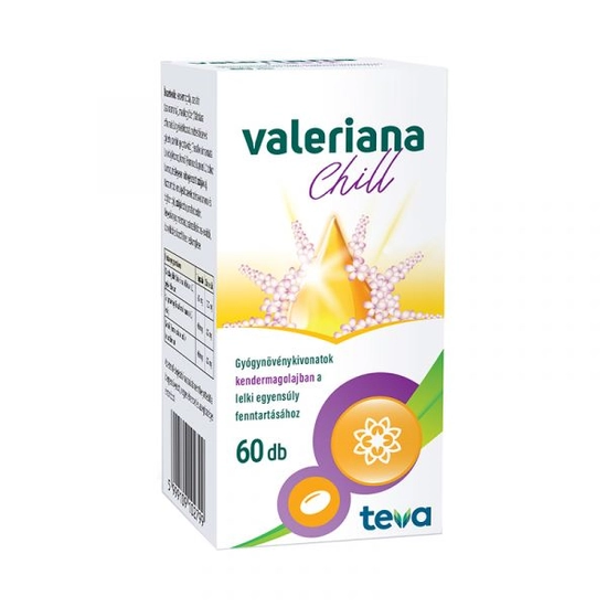 Valeriana chill gyógynövénykivonatok kendermagolajban étrend-kiegészítő lágyzselatin kapszula 60 db