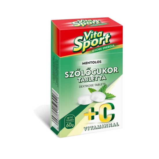 Vitasport szőlőcukor mentolos dobozos, 60 g