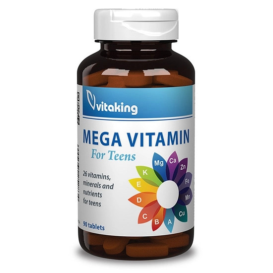 Vitaking Mega Vitamin tiniknek, 90 db tabletta