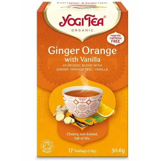 Yogi bio tea narancsos gyömbér vaníliával 17x1,8g 31 g