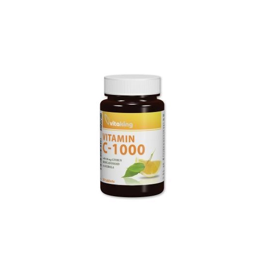 Vitaking C-1000mg, 30 db tabletta (bioflav + acerola + csip)