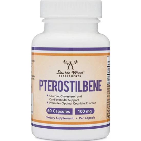 Double Wood Pterostilbene pterostilbén 100mg 60db 