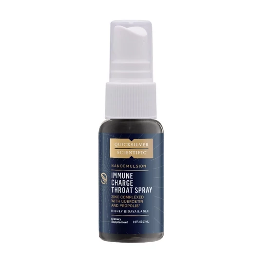 Quicksilver Scientific Nanoemulgeált cink torok spray kvercetinnel, 27ml