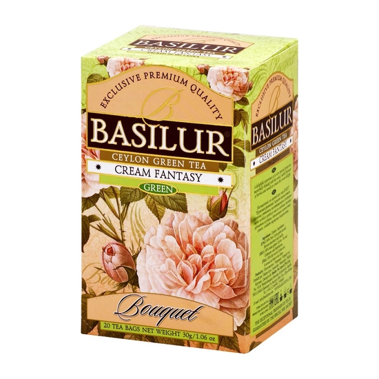Basilur Bouquet Cream Fantasy filteres zöld tea, 20 filter -  70153