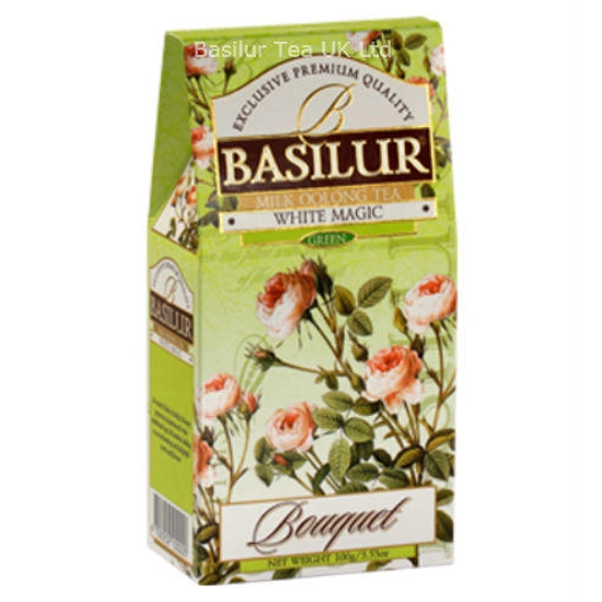 Basilur Tea Bouquet White Magic szálas zöld tea utántöltő, 100 g