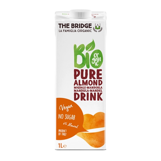 The Bridge Mandulaital Pure bio natúr, 1000 ml