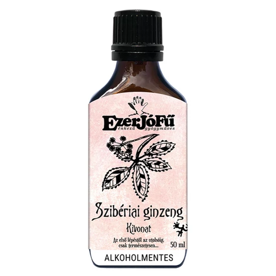EzerJóFű Szibériai ginzeng (Tajgagyökér ) kivonat, 50 ml