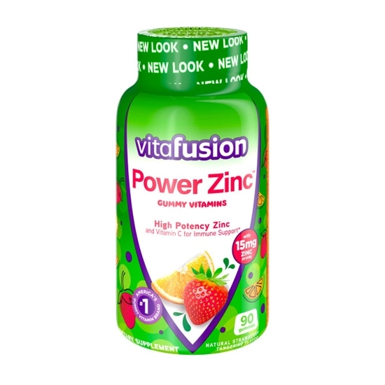 Vitafusion Power Cink gumivitamin, eper-mandarin, 90db