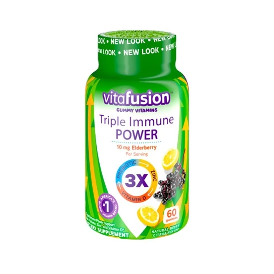 Vitafusion Immun Power gumivitamin, bogyós-citrusos, 60db