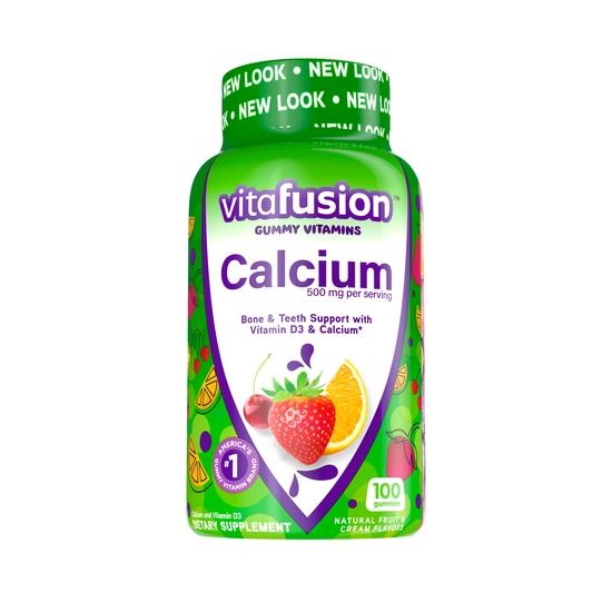Vitafusion Kalcium gumivitamin, tejszínes gyümölcsös 500 mg, 100db