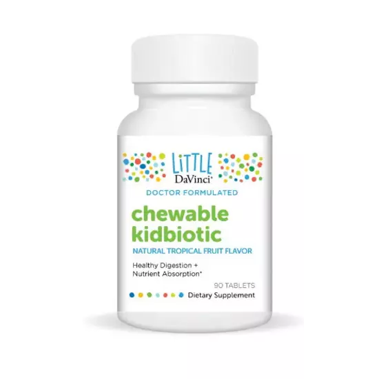 Little DaVinci Kidbiotic probiotikus rágótabletta gyerekeknek, 60db