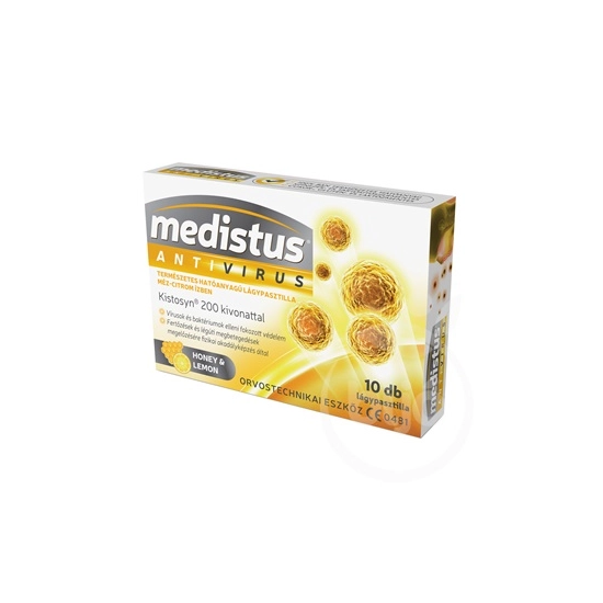 Medistus antivirus lágypasztilla méz-citrom ízben 10 db