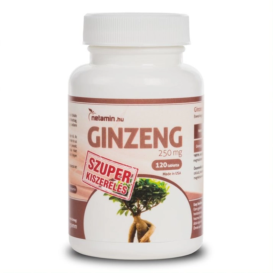 Netamin Ginzeng 250 mg tabletta, 120 db