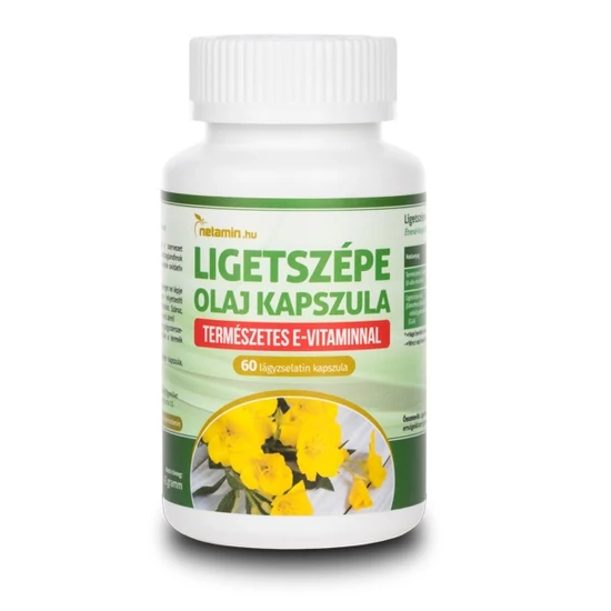 Netamin Ligetszépe olaj kapszula E-vitaminnal, 60 db
