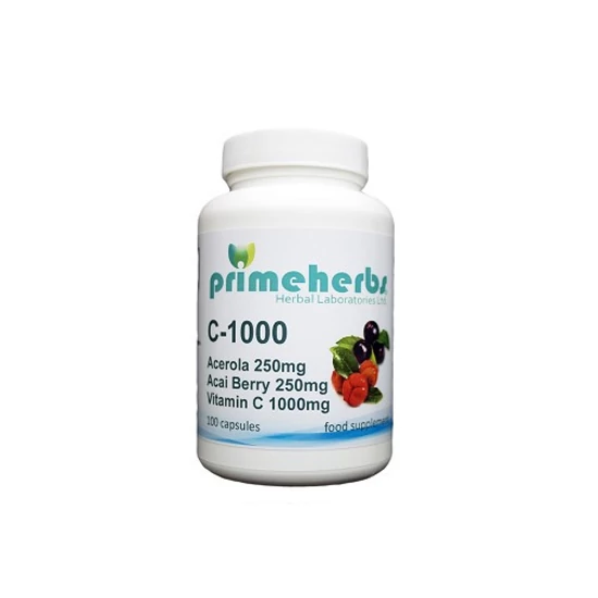 Primeherbs C-1000mg+acerola 250mg+acai 250mg 100db